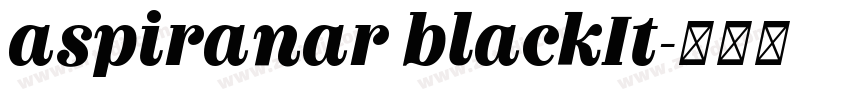 aspiranar blackIt字体转换